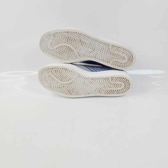 Adidas Women's Gray Blue Superstar Criss Cross Slip-On Casual Sneaker Size 8.5 - Picture 5 of 7